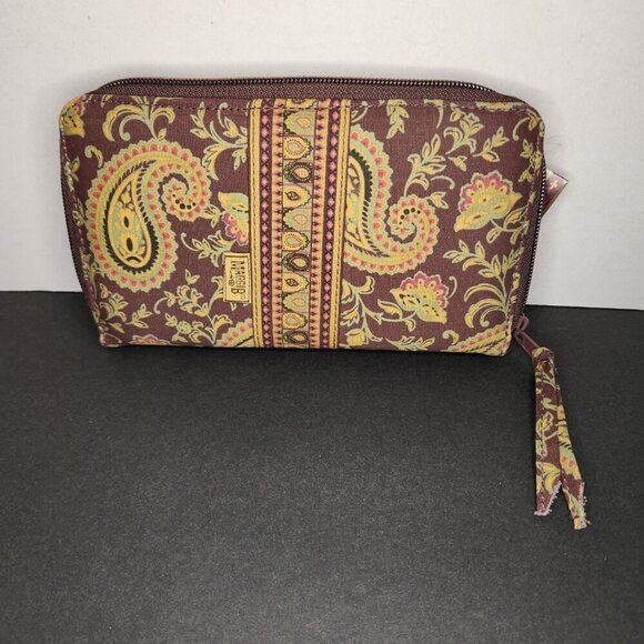 Maggi B French Country Zip Around Paisley Wallet Wristlet - Picture 2 of 10